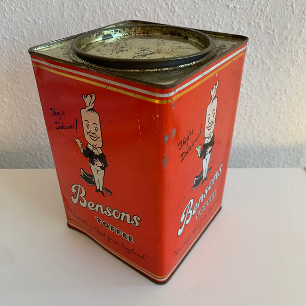 Vintage Blechdose Royal Fruit Drops von Bensons Toffee