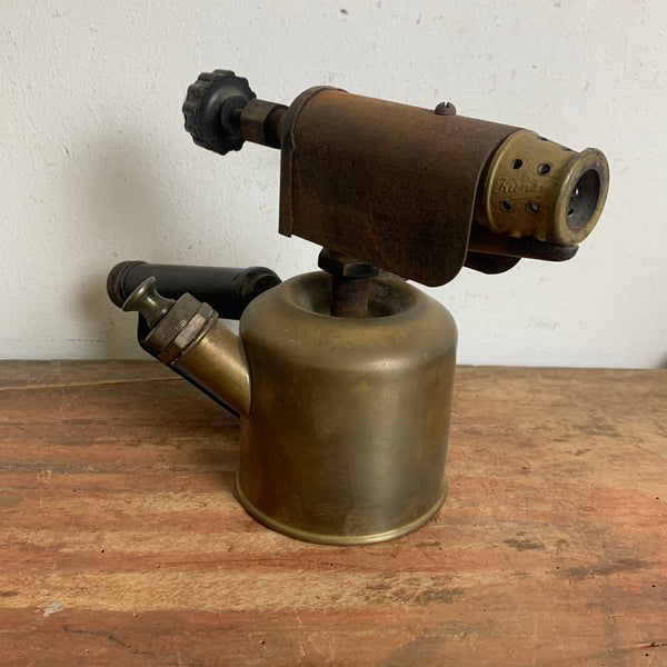 Antike Benzin Lötlampe von Lötkunze