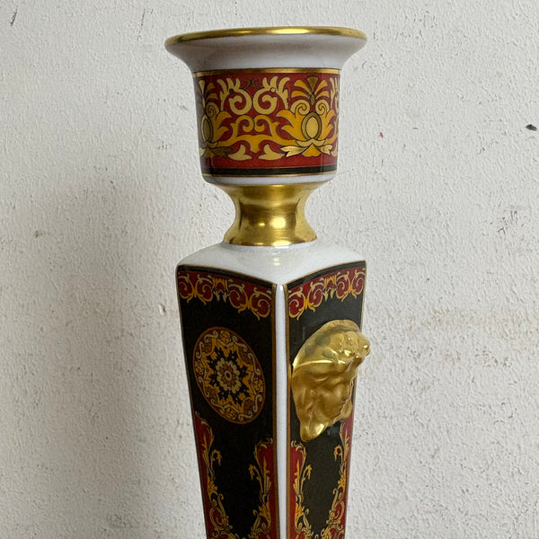 Vintage Porzellan Kerzenständer Medusa von Gianni Versace für Rosenthal Studio Line