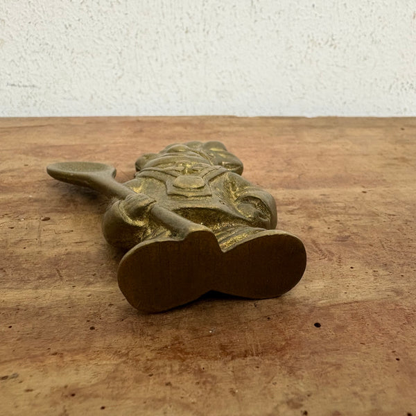 Vintage Messing Werbefigur Koch von Apetito
