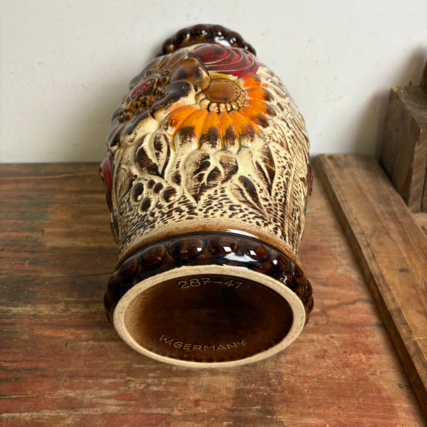 Vintage Fat Lava Flower Bodenvase von Scheurich 287-41