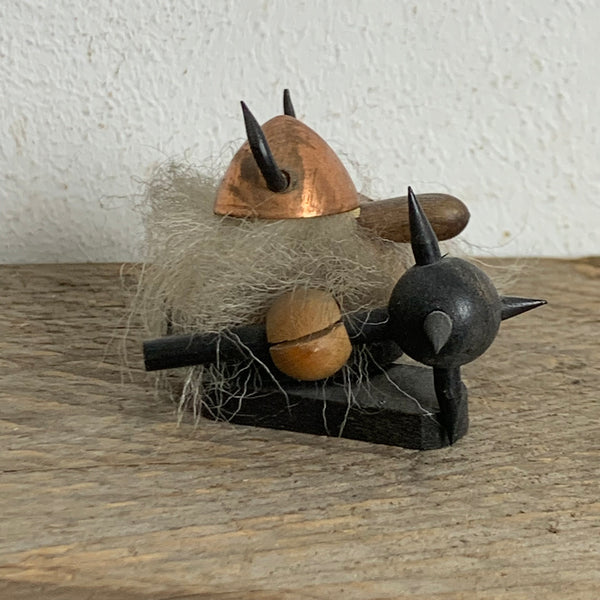 Vintage skandinavische Wikinger Figur
