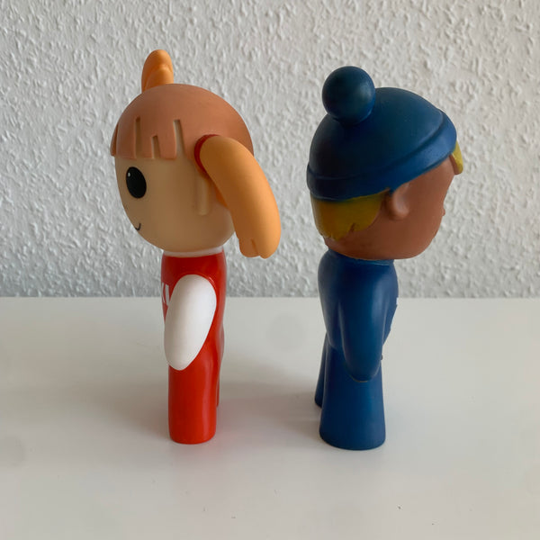 Vintage Maskottchen Jan Cux und Cuxi