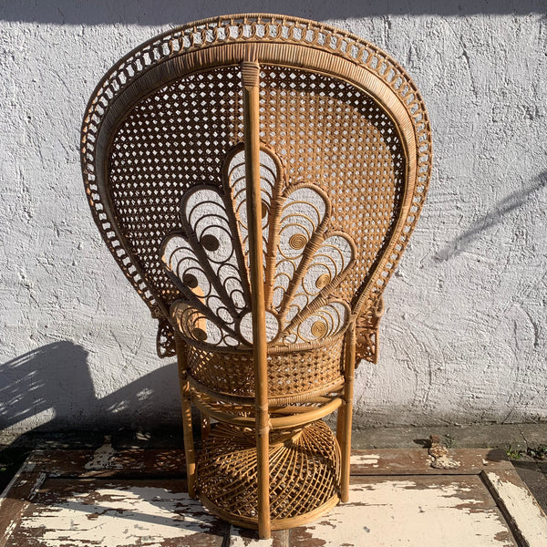 Vintage Rattan Peacock Chair Emanuelle