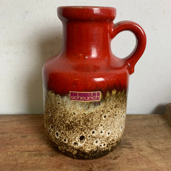 Vintage Keramik Vase 414-16 von Scheurich