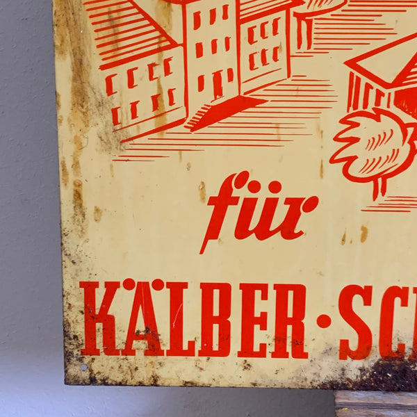 Vintage Blechschild Ringelheimer Kraftfutter