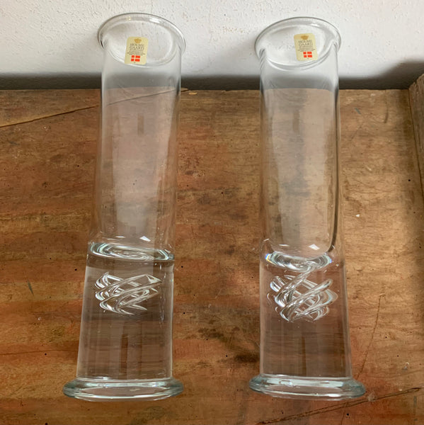 2 vintage zylindrische Trinkgläser High Life von Per Lütken für Holmegaard