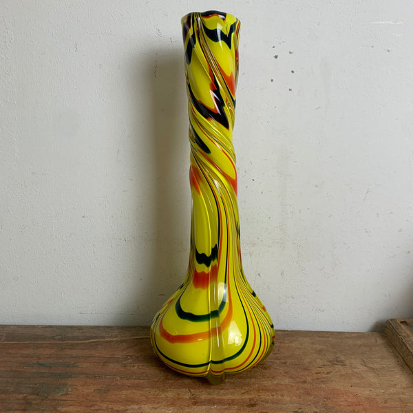 Vintage Pop Art Glas Vase aus Murano