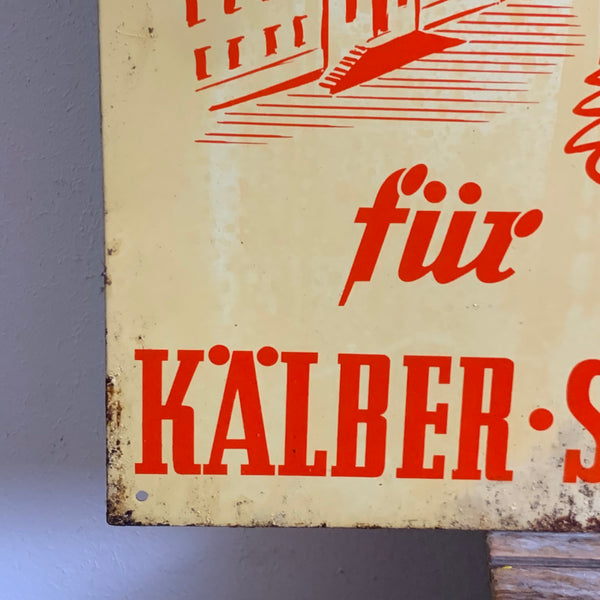 Vintage Blechschild Ringelheimer Kraftfutter