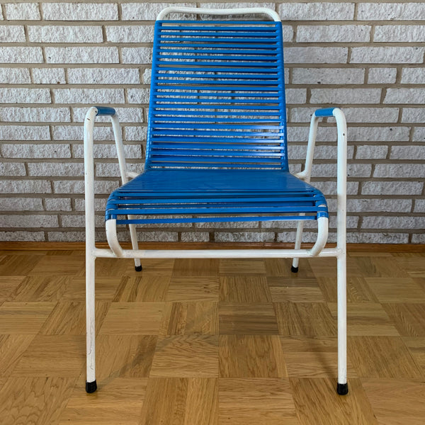 Vintage Spaghetti Stuhl von Huldreich Altorfer für Huldreich Altorfer in blau