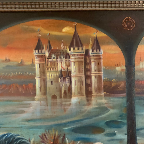 Ölgemälde Die Dame mit dem Einhorn von Jean Daprai