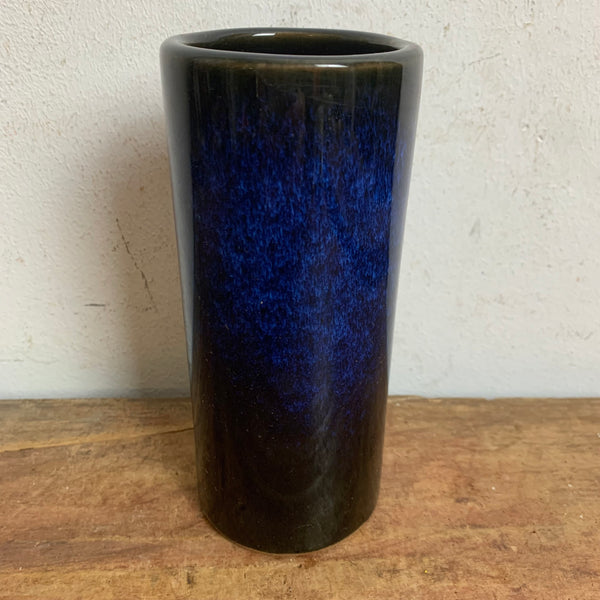 Vintage Japanische Tokomane Studiokeramik Vase Kobaltblau