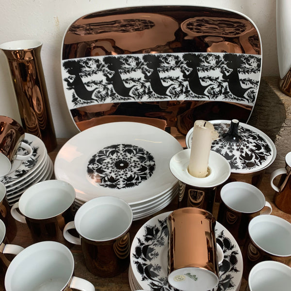 Kaffeeservice und Mokkaservice Hilton von Björn Wiinblad für Rosenthal