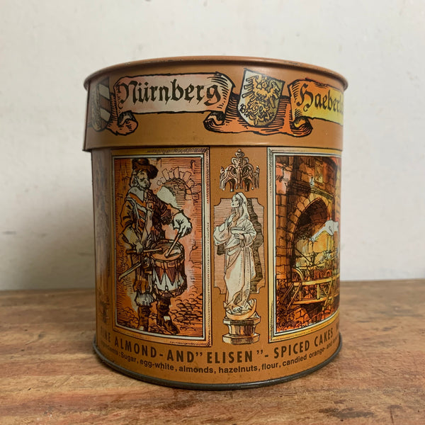 Vintage Blechdose Lebkuchen von Haeberlein Metzger
