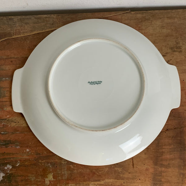Kuchenplatte Tortenteller Rotrand von Hermann Gretsch für Arzberg