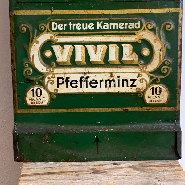 Antikes Blechschild Vivil Pfefferminz