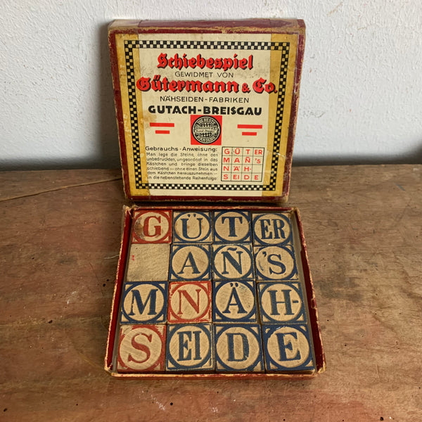 Vintage Schiebespiel von Gütermann und Co. Nähseiden Fabriken