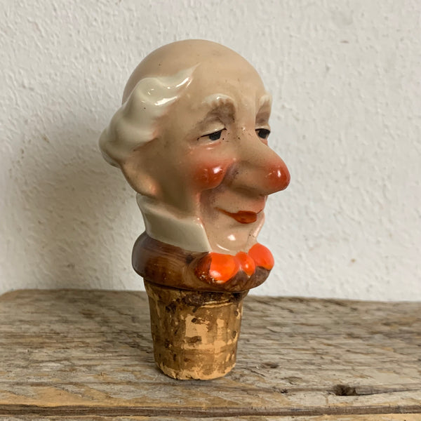 Vintage Schnapsnase Ausgießer aus Porzellan