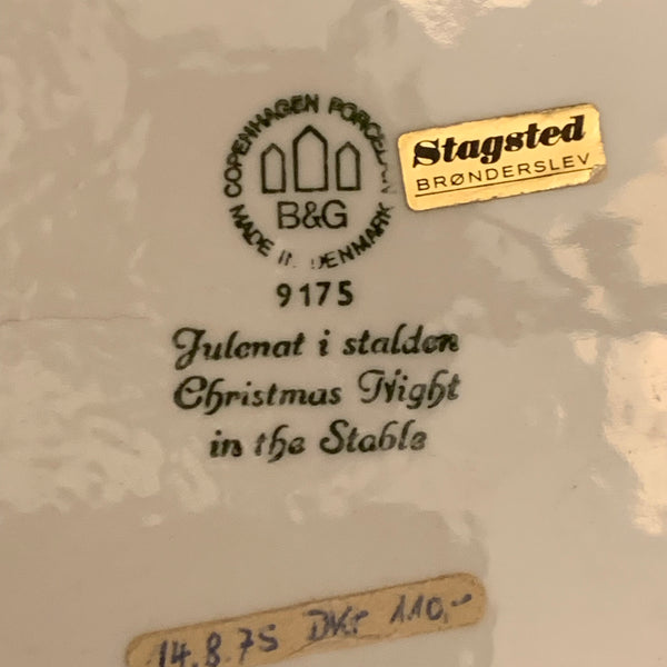 Weihnachtsteller 1895 Jule Aften 1975 von Bing und Gröndahl
