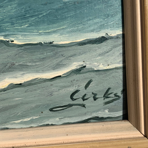 Ölgemälde Nordsee Wellenbild von Karl Dirks