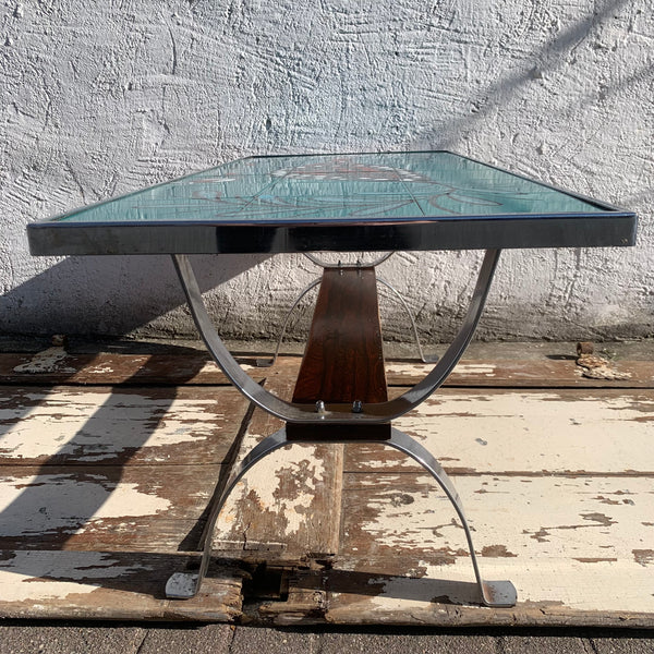 Vintage Design Coffee Table Keramik von Cedem für Vallauris