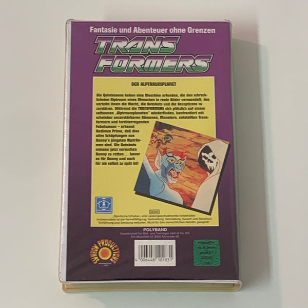 VHS Video Kassette Transformers Der Alptraum-Planet