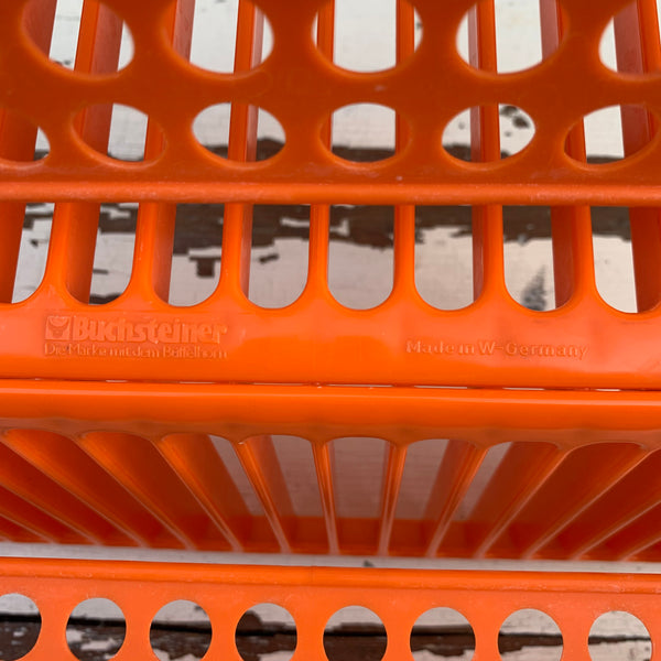 Vintage Geschirrständer von Buchsteiner orange