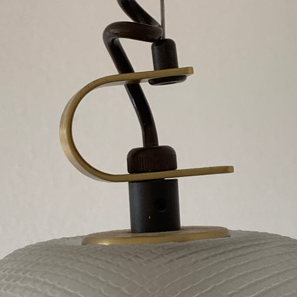 Vintage Glas Design Deckenlampe von Peill und Putzler