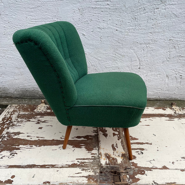 Mid Century Cocktailsessel in grün