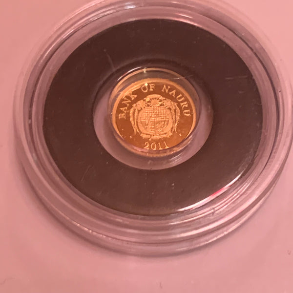 5 Gold Dollar Münze Napoleon I. und Staatswappen Nauru