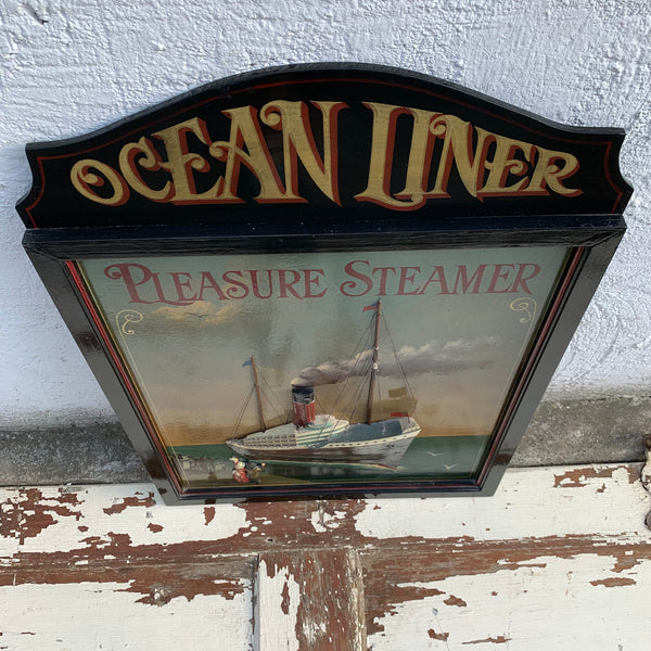 Nostalgisches maritimes Holzschild Ocean Liner