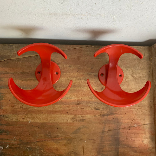 2 vintage Pop Art Garderobenhaken