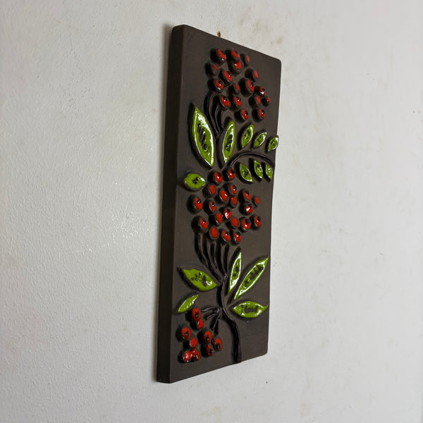 Vintage Wandkeramik Beeren Carstens Tönnieshof 6187-29