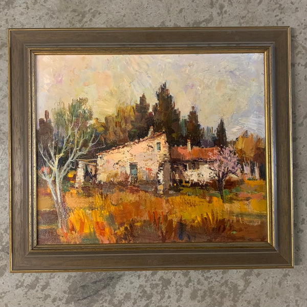 Ölgemälde In der Champagne von A. Torre