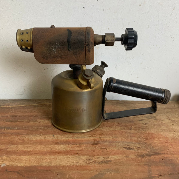 Antike Benzin Lötlampe von Lötkunze