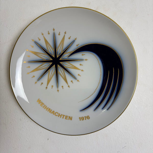 Vintage Wandteller Weihnachten 1976 KPM Zeptermarke