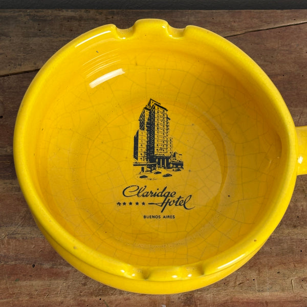 Vintage Keramik Aschenbecher Claridge Hotel