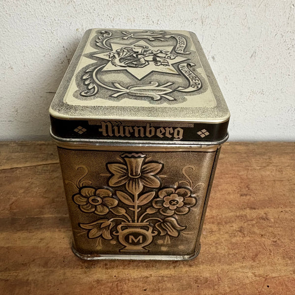 Vintage Blechdose Lebkuchen von Haeberlein Metzger