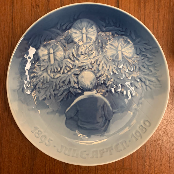 Weihnachtsteller 1895 Jule Aften 1980 von Bing und Gröndahl