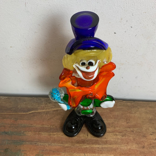 Vintage Murano Glas Skulptur Clown