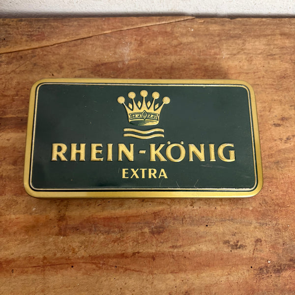 Vintage Blechdose Rhein - König extra
