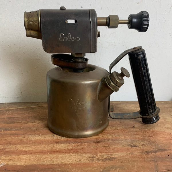 Antike Benzin Lötlampe von Enders