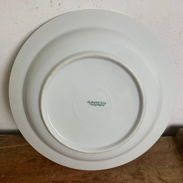 6 Suppenteller Rotrand von Hermann Gretsch für Arzberg