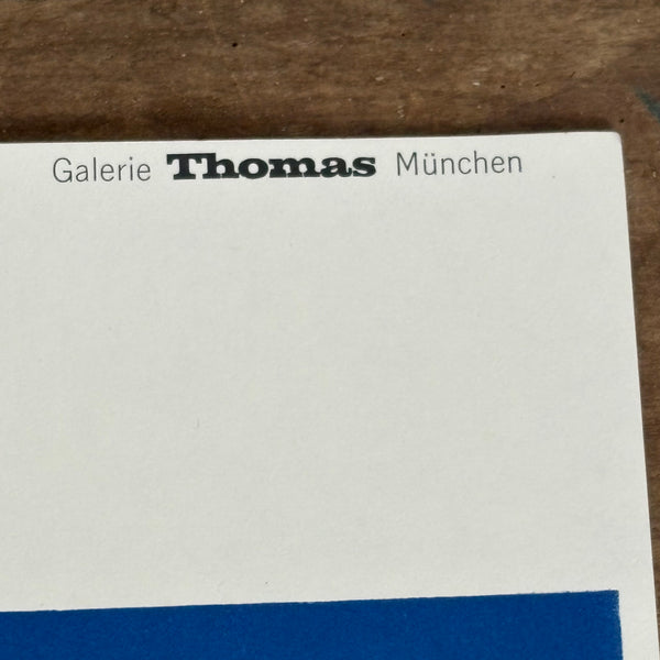 Offsetdruck Plakat Struktur Rot-Blau von Zdeněk Sýkora Galerie Thomas München