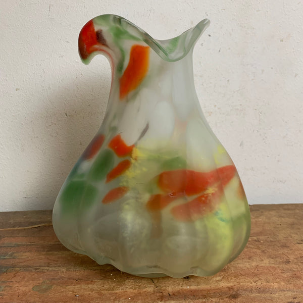 Vintage filigrane bunte Murano Vase