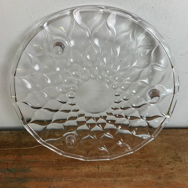 Vintage Glas Tortenplatte