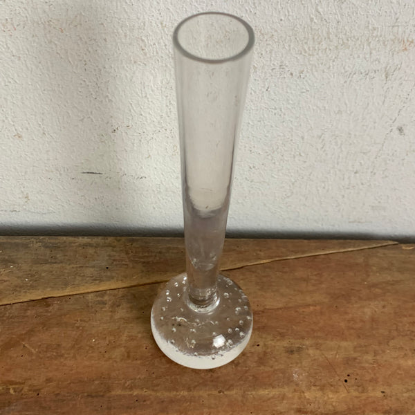 Orchideenvase Solifleurvase Stangenvase Kugelfuß mit Bubbles