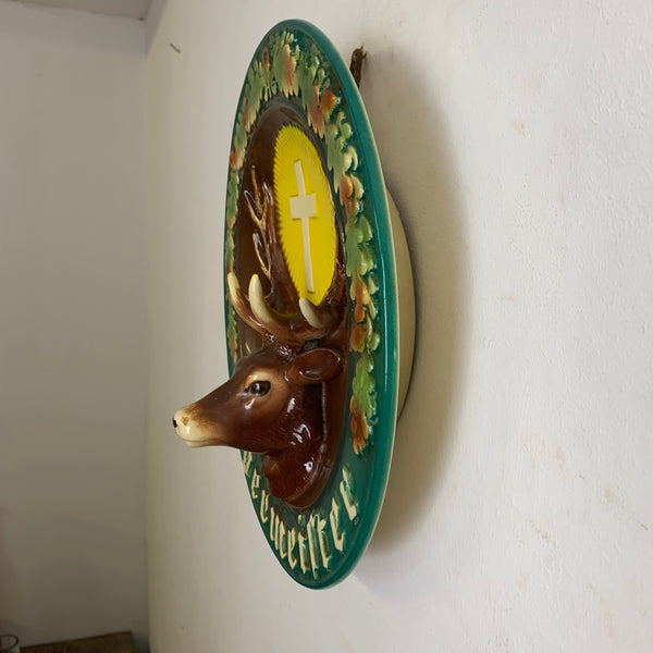 Vintage Keramik Wandteller Jägermeister