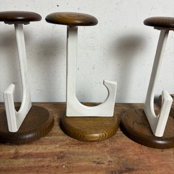 4 vintage Garderobenhaken