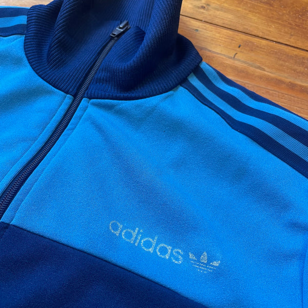 Vintage Adidas Trainings Jacke in Blau